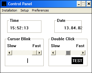 Control Panel | Контрольная панель